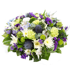 Purple, Lime &amp; White Posy Pad P195