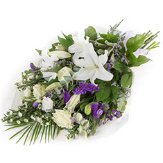 White &amp; Purple Sheaf S147