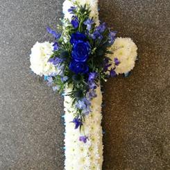 Blue and White Cross CR228