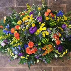 Vibrant Casket Spray S116