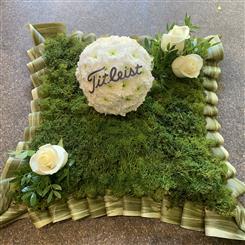 Golf ball funeral tribute G286