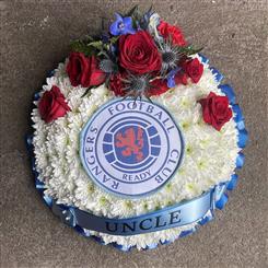 Rangers funeral posy PF274