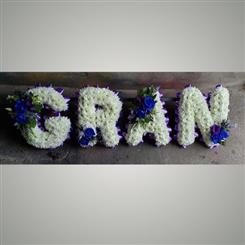 GRAN blue and white