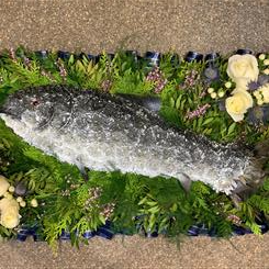 Fish shaped Floral Tribute