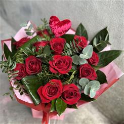 Dozen Red Rose Bouquet