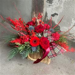 The Highland Tartan Basket