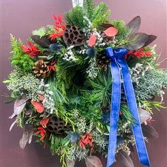 Luxe Evergreen Christmas Door Wreath