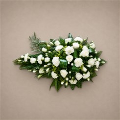 White Rose &amp; Carnation Single Ended Spray S141