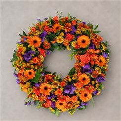 Amber &amp; Violet Wreath Wreath W165