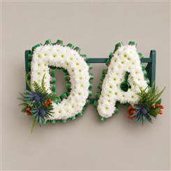 Green Tartan DA Letters L251