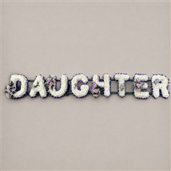 Purple DAUGHTER Letters L258