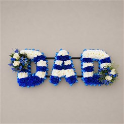 Blue Striped DAD Letters L281
