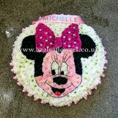 Minnie Mouse funeral tribute - Funeral Flowers Aberdeen